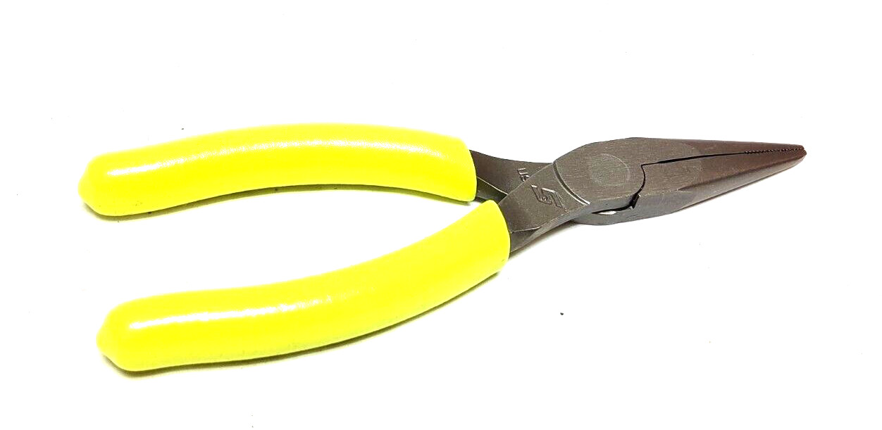 New Snap-on™ 95ACFHV 5″ long Needle Nose Pliers with Hi-Viz Yellow Vinyl Grip
