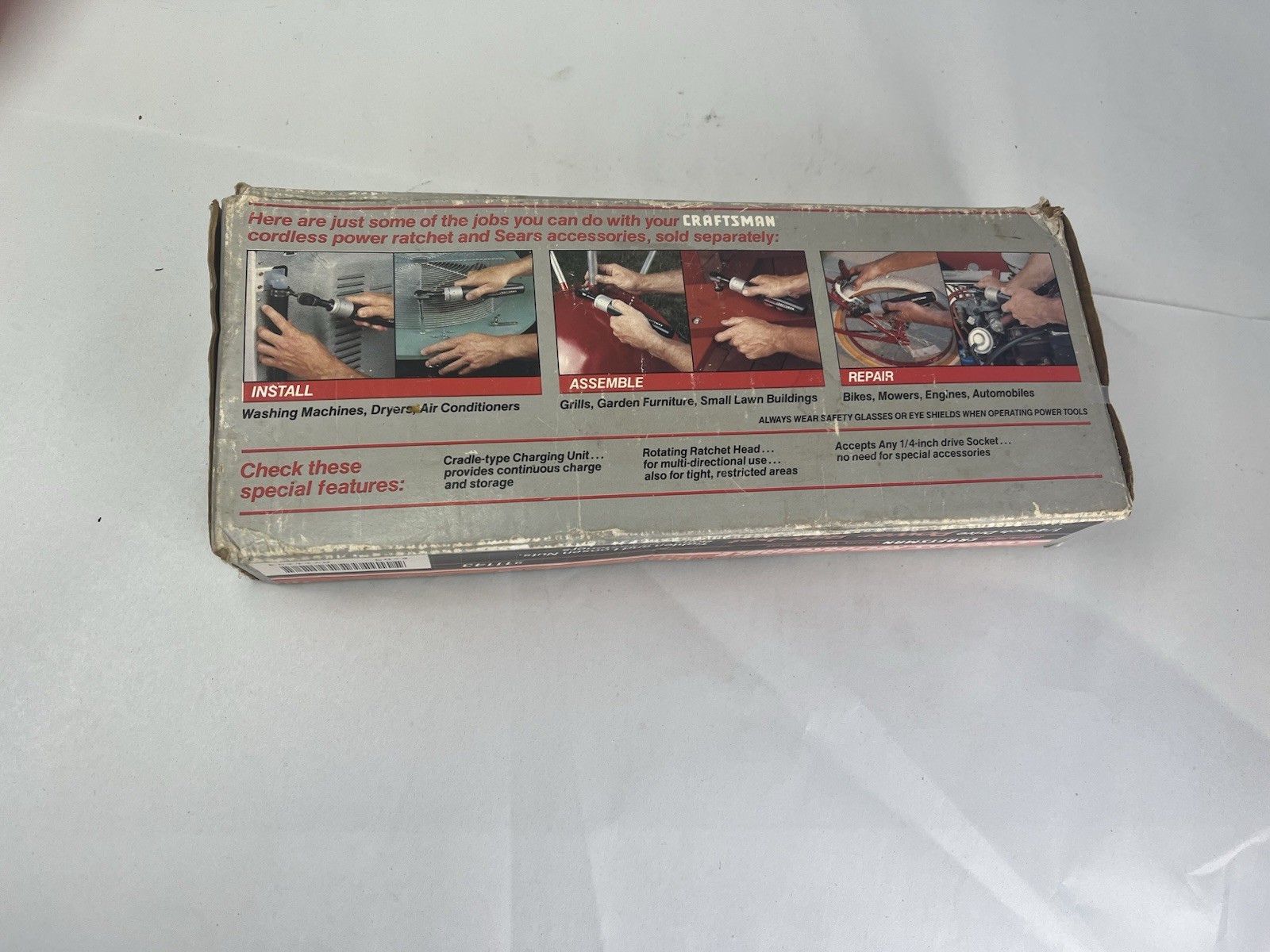 Vintage Craftsman 1/4” Drive Rechargeable Ratchet 9-11143 H