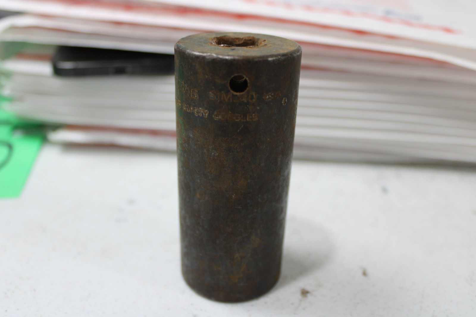 Snap-on Tools SIM340 – 1/2″ Drive SAE 1-1/16in. Deep Impact Socket USA 7A