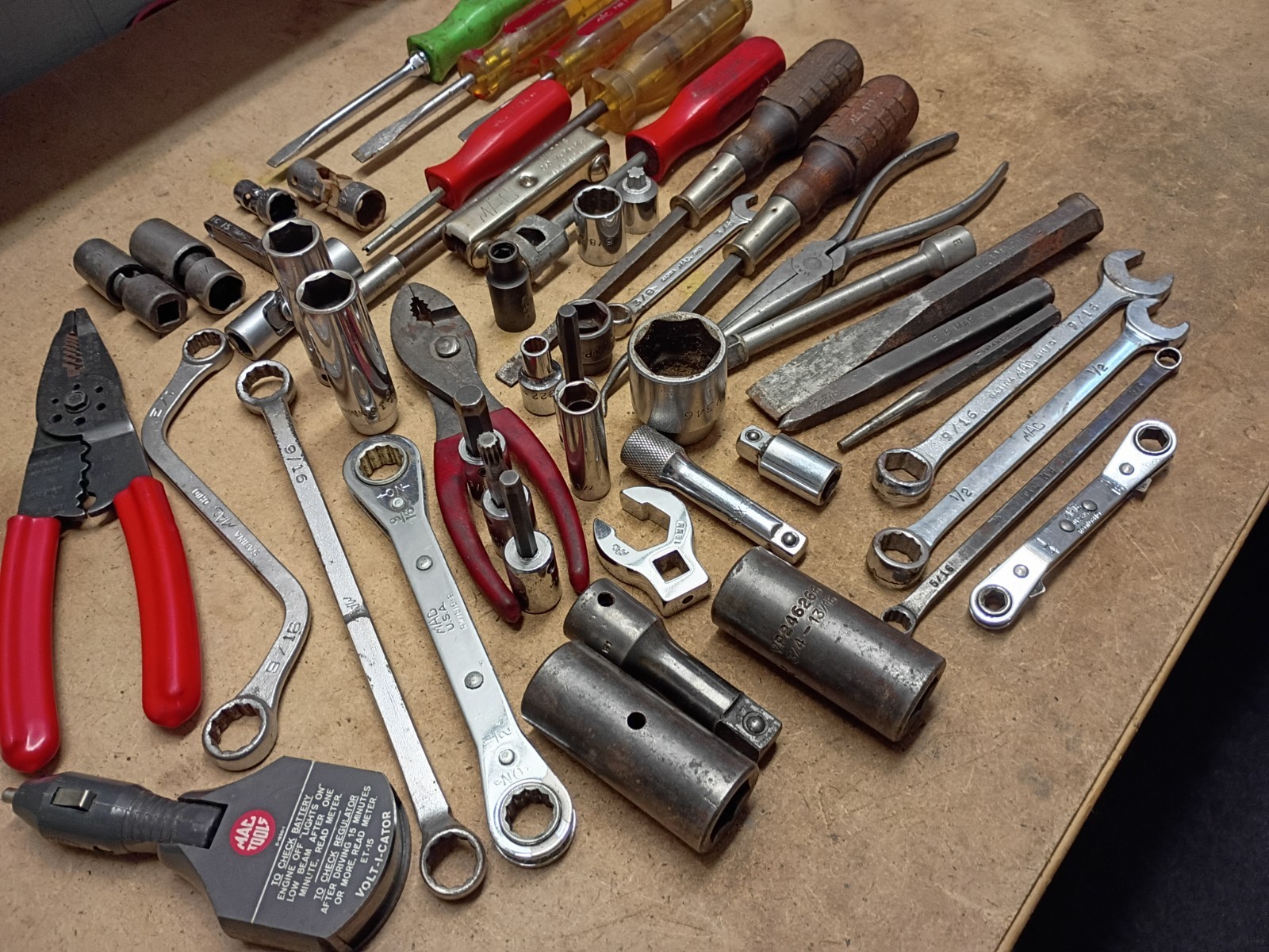 Huge Lot of 50 pc. MAC Tools – Wrenches, Sockets & Much More.