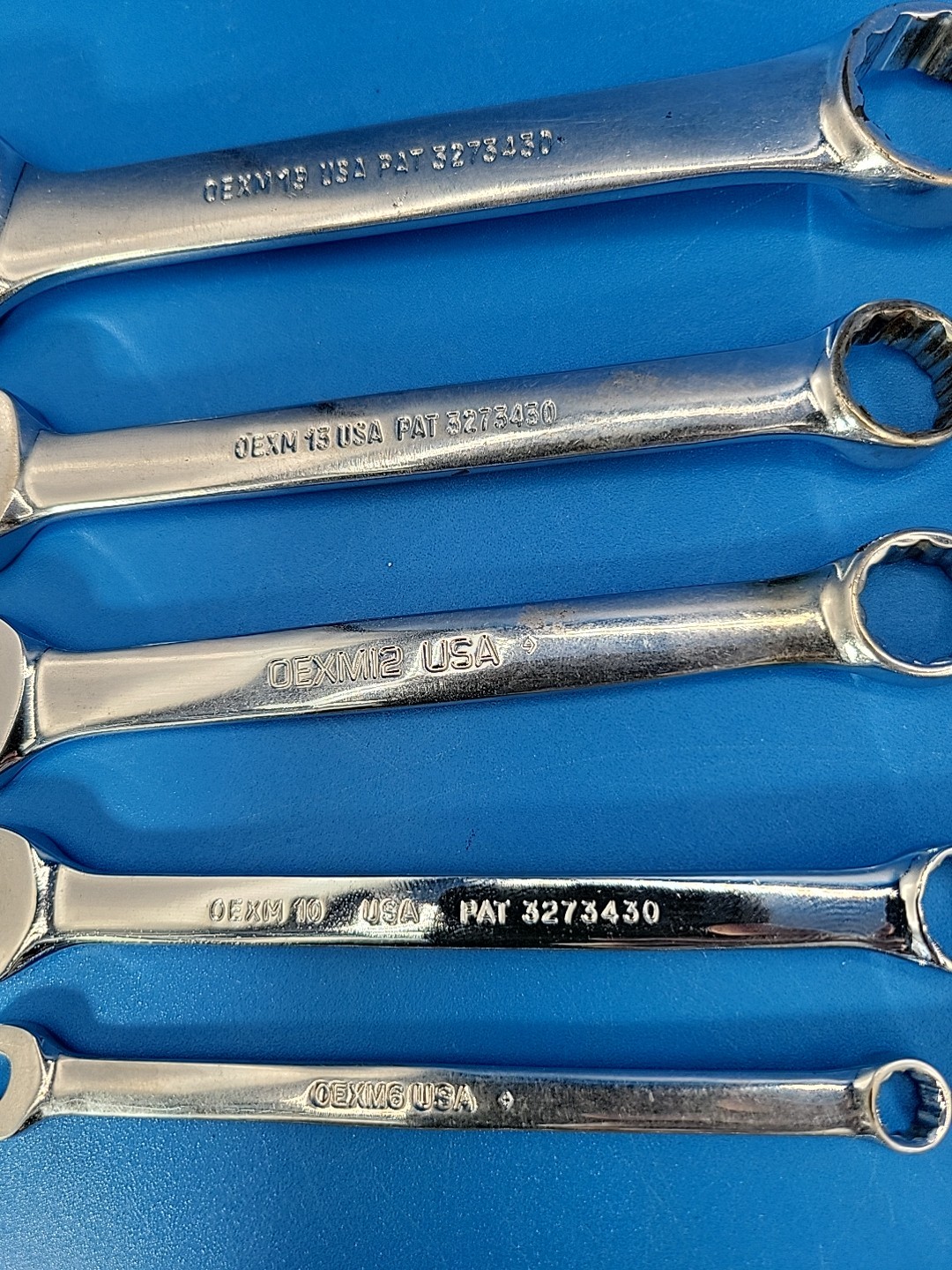Snap-on Stubby Combination Wrench Set 5/16” to ⅝” 6mm to 19mm OEX 10 Pcs T-2-9