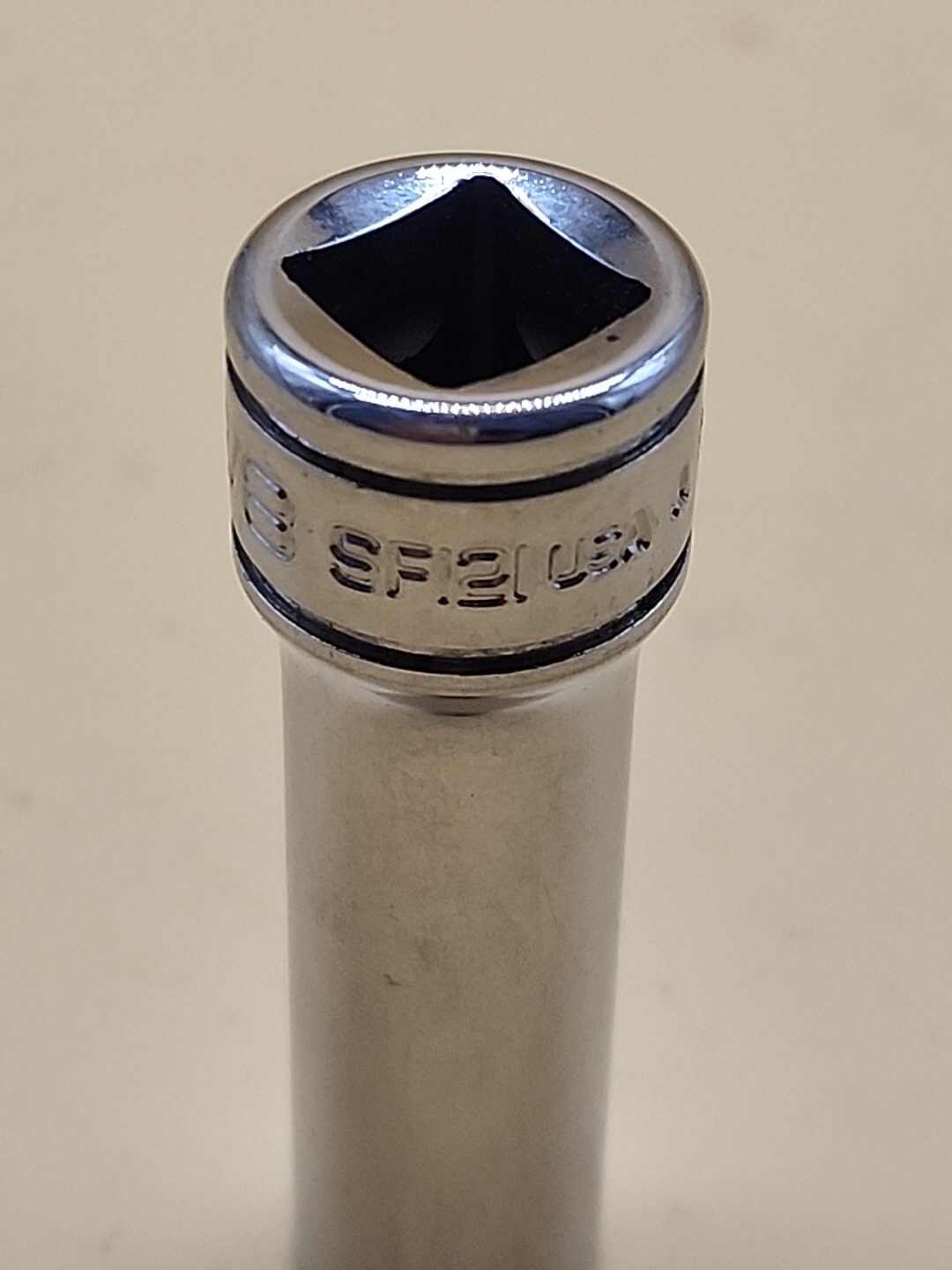 Snap-on Tools SF121, 3/8″, 3/8″ Drive, 12 Point, Chrome Deep Socket USA