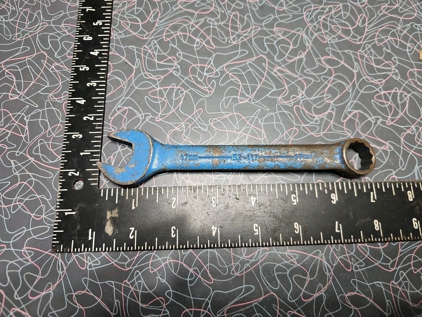 Armstrong 52-117 17mm 12 Pt Painted Blue Combination Wrench USA ARMALOY