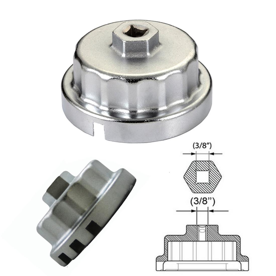 64mm Oil Filter Wrench Housing for Toyota 2.5-3.5L Engines Avalon Corolla Camry