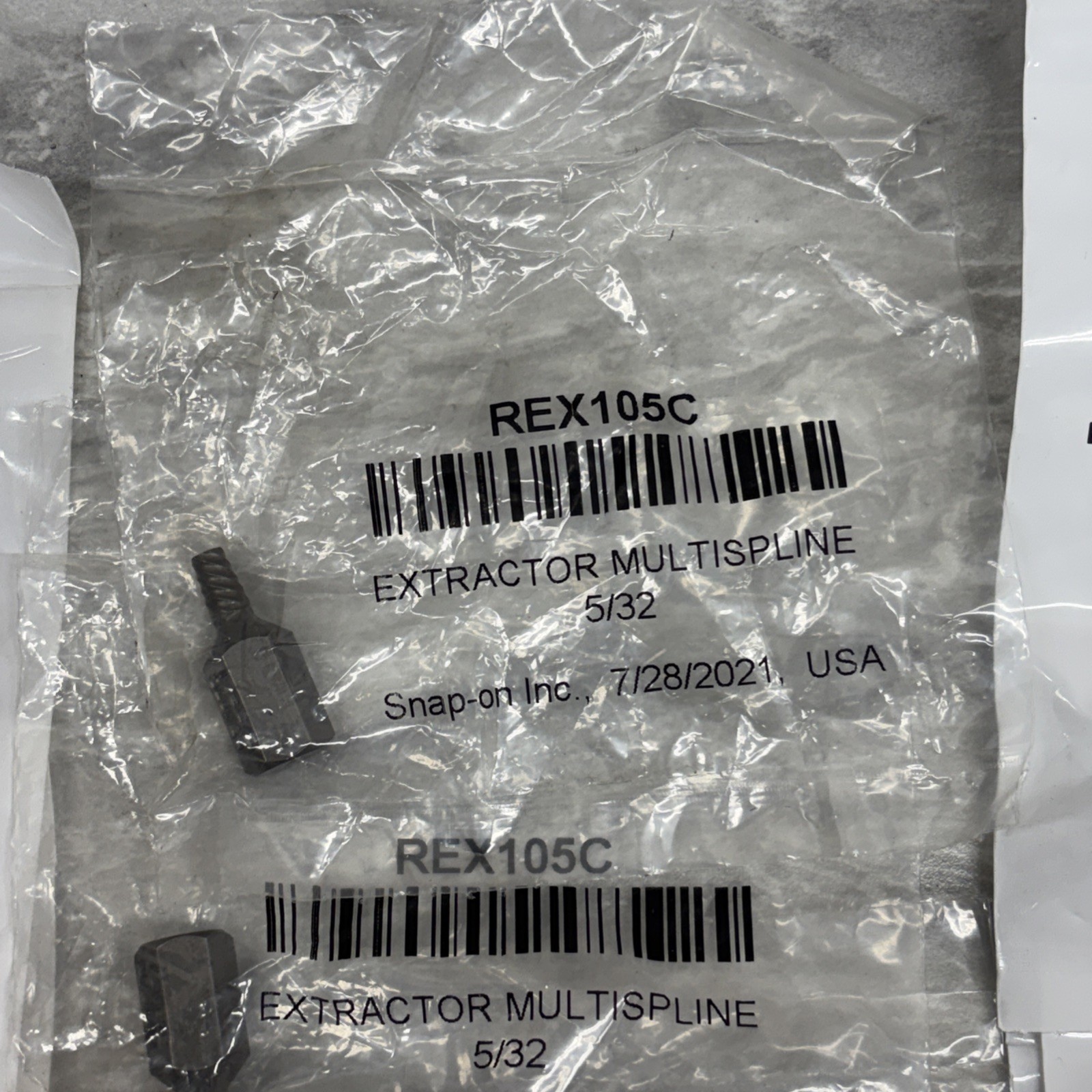Snap On MultiSpline Extractors Lot of 15 REX104A, 105A, 106A, 107A