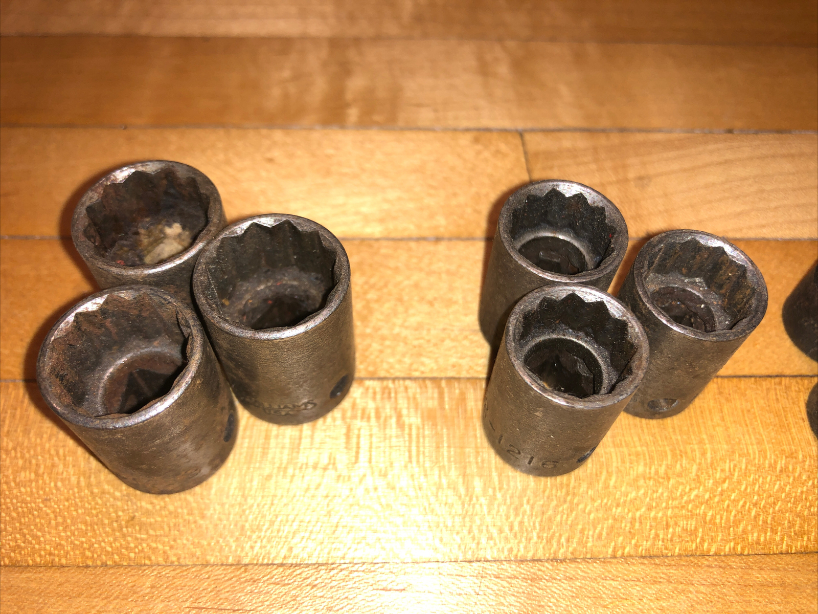 VTG 55pc Williams Vulcan 1/2” Impact 3/8” Socket Lot SAE Swivel Adapter 1/2 3/4