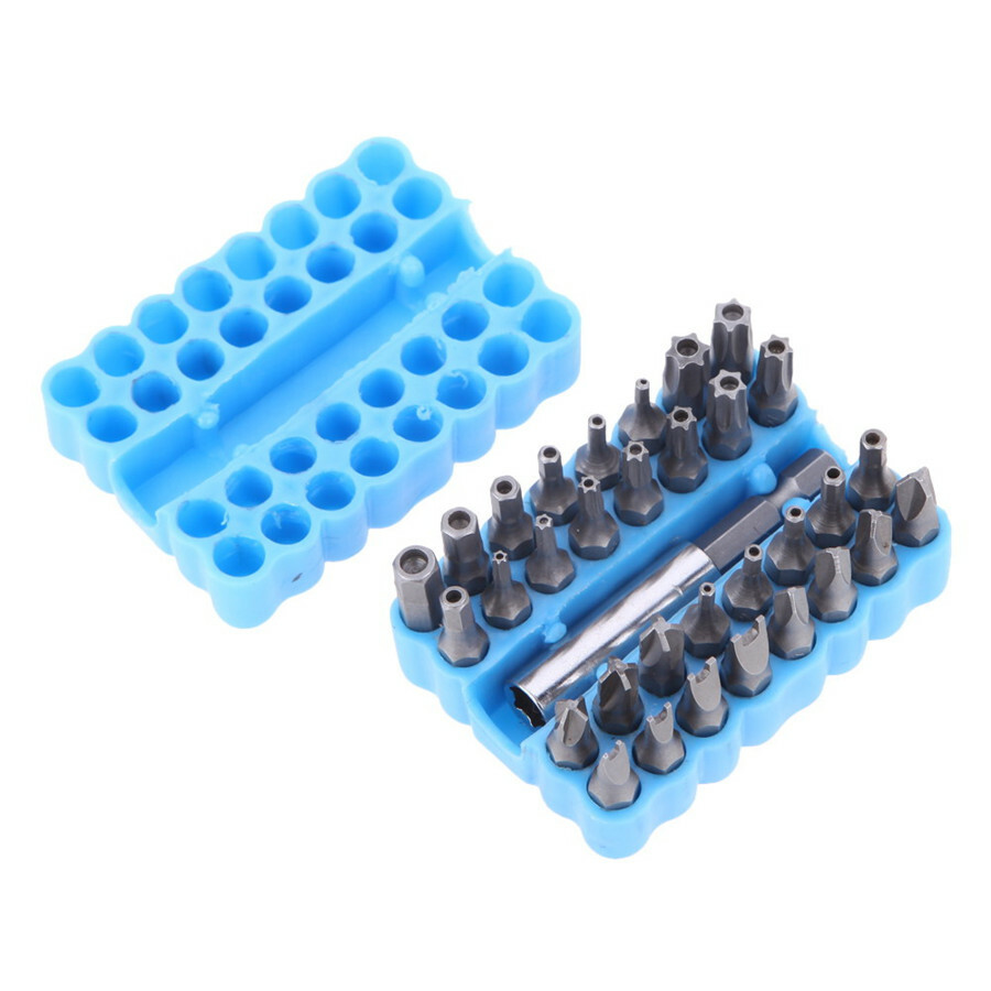 33x Spanner Security Head Screwdriver 2.5″ Magnetic Bit Holder Hand Repair Tool