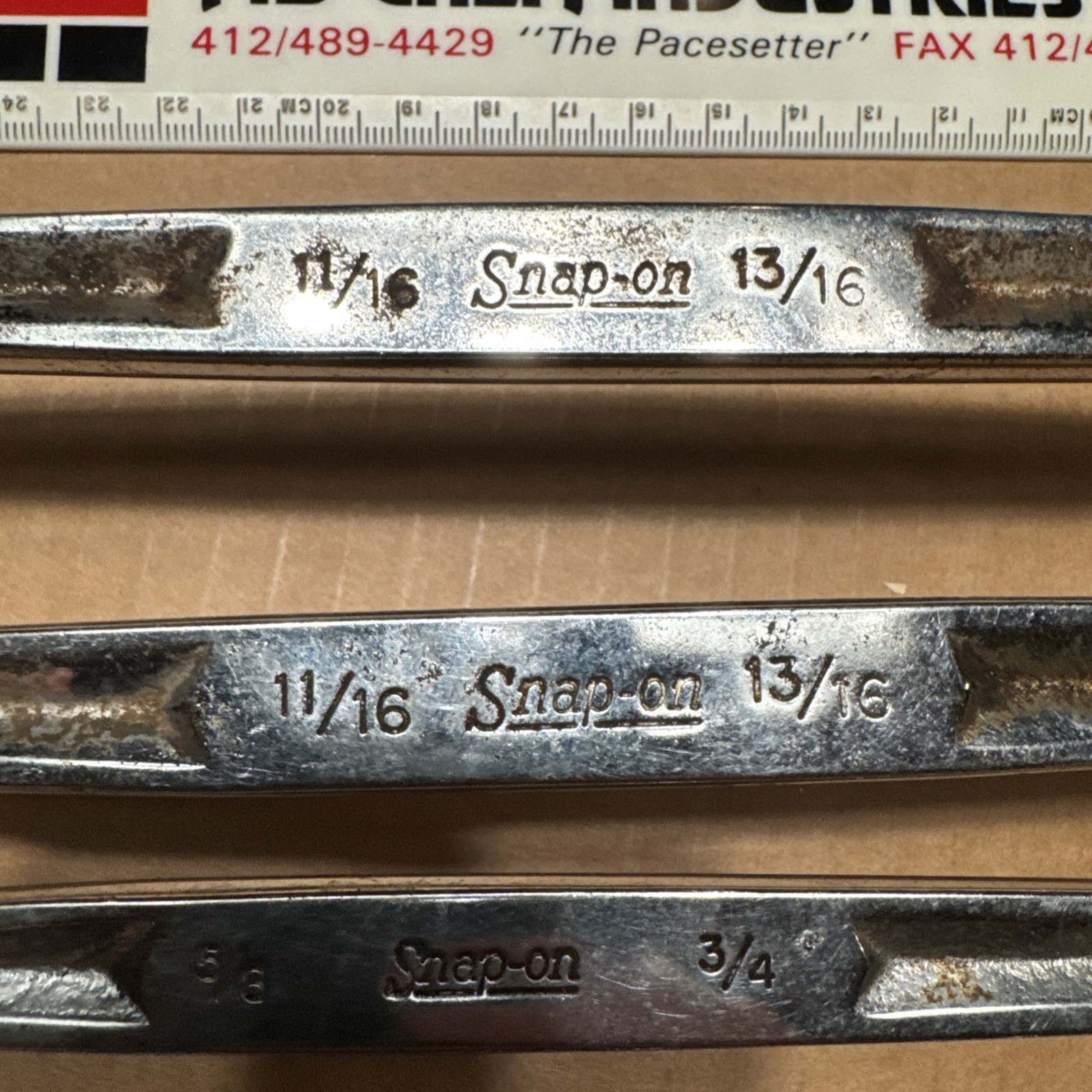 Lot Snap-On 1/2′ 9/16′ 11/16 13/16 5/8 3/4 3/8 Double Flex Head Socket Wrench W1