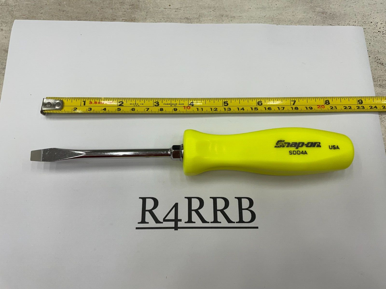Snap-on Tools NEW 2pc HIVIZ Hard Handle Flat Phillips Head Screwdriver Set