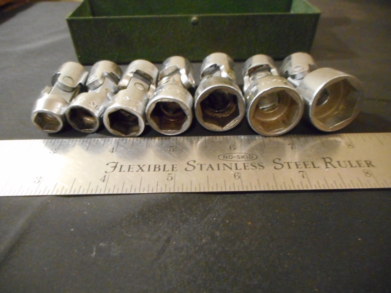 S-K 7 pcs flexable universal swivel socket set 3/8 drive 3/8 – 3/4