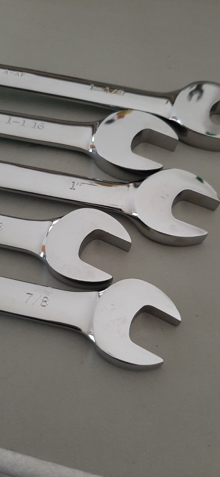 CRAFTSMAN COMBINATION LONG PATTERN POLISHED 12PT SAE WRENCH SET 7/8 to 1-1/8