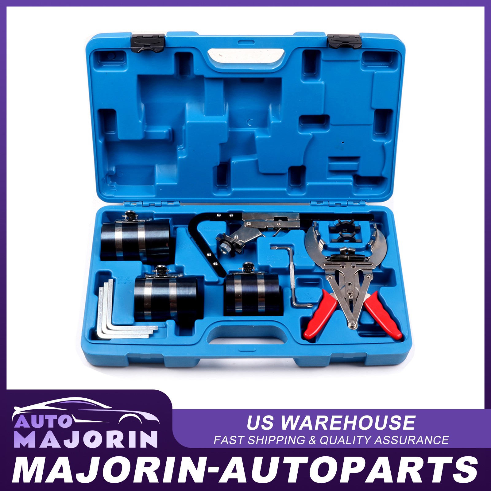 Piston Ring Service Tool Set Engine Ratchet Cleaning Expander Compressor