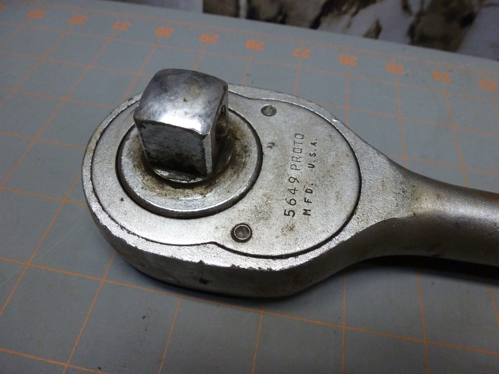 VTG PROTO 5649 Ratchet Wrench 3/4″ Drive Pear Head 20″ USA Heavy Duty