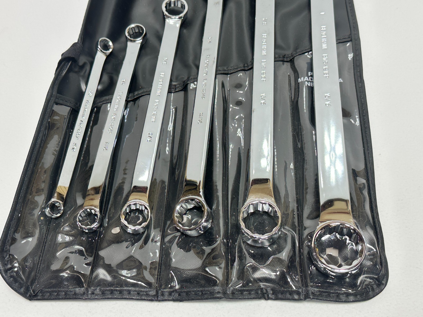 Blackhawk Tools USA 6pc SAE 5/16-1” BWS LONG Polished Double Box End Wrench Set