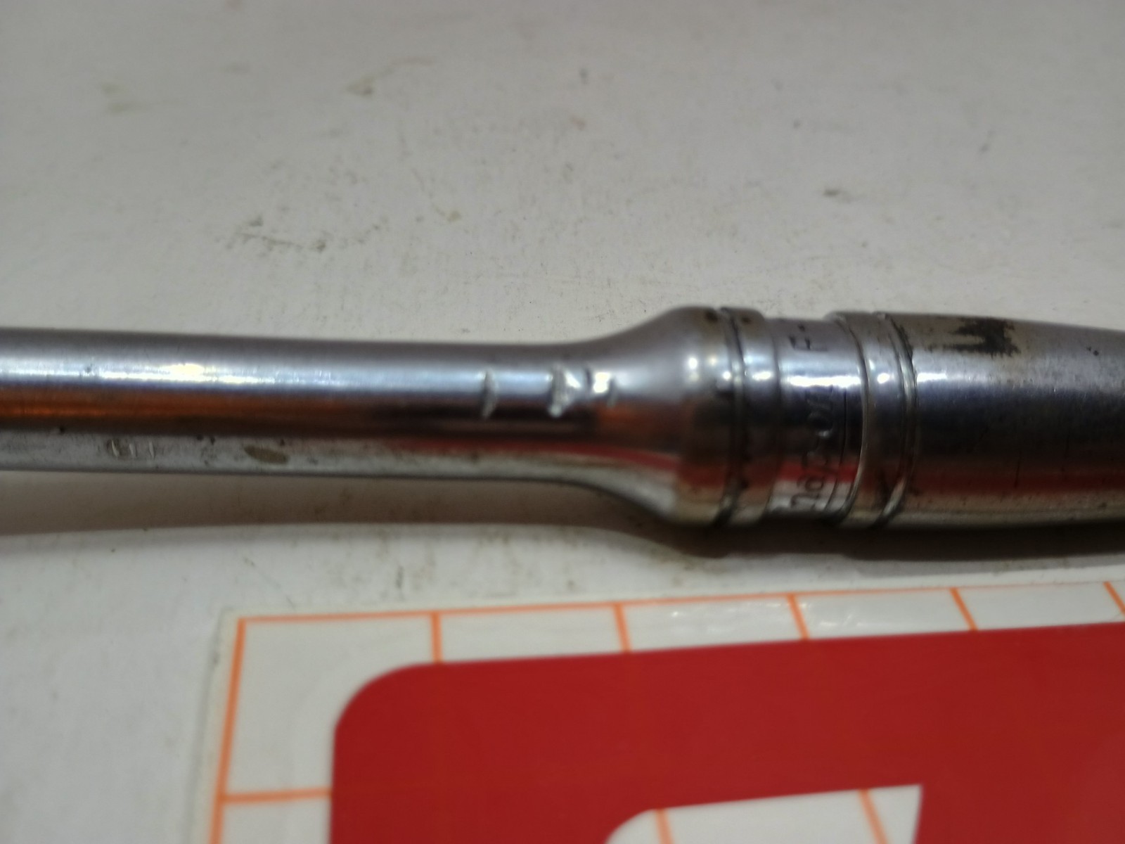 83 -Snap-On F-710B 7.5″ Length Ratchet Wrench 3/8″ Dr Standard Handle USA Used