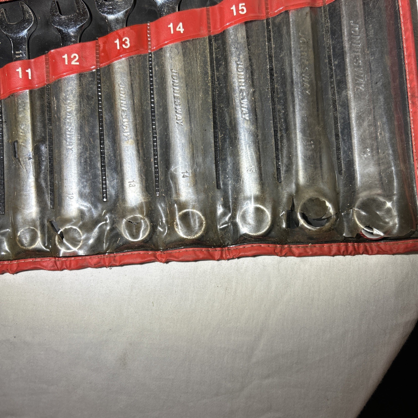 Jonnesway No. W26411PRS 11 Piece Combination Wrench Set Metric 7 to 19 mm
