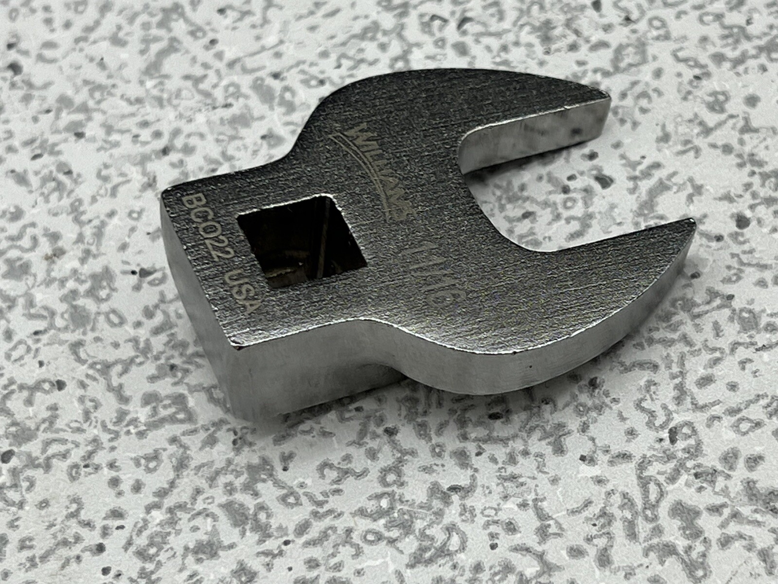 Williams 11/16” SAE Satin Chrome 3/8″ Dr Open End Crowfoot Wrench – BCO22 – USA