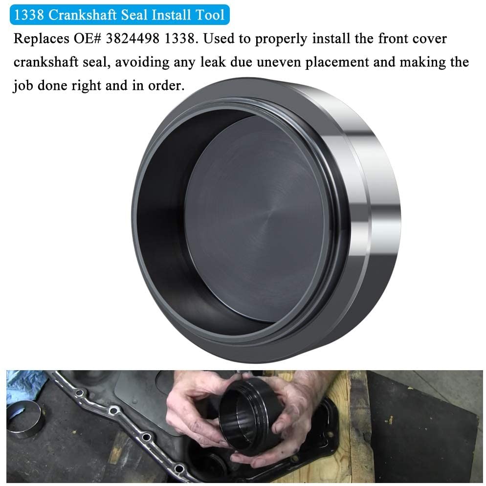 Front Crankshaft Seal & Wear Sleeve Install Tool Set for Cummins 3.9L 5.9L 6.7L