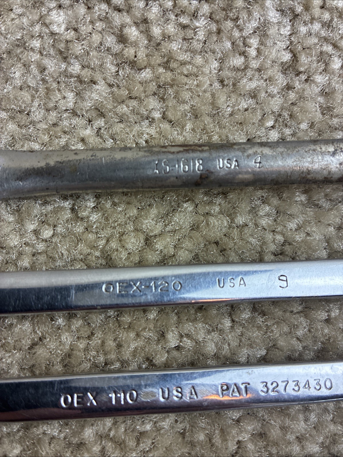 Snap-on 5pc.Small Wrench Set SAE Box & Combo Wrenches Vintage