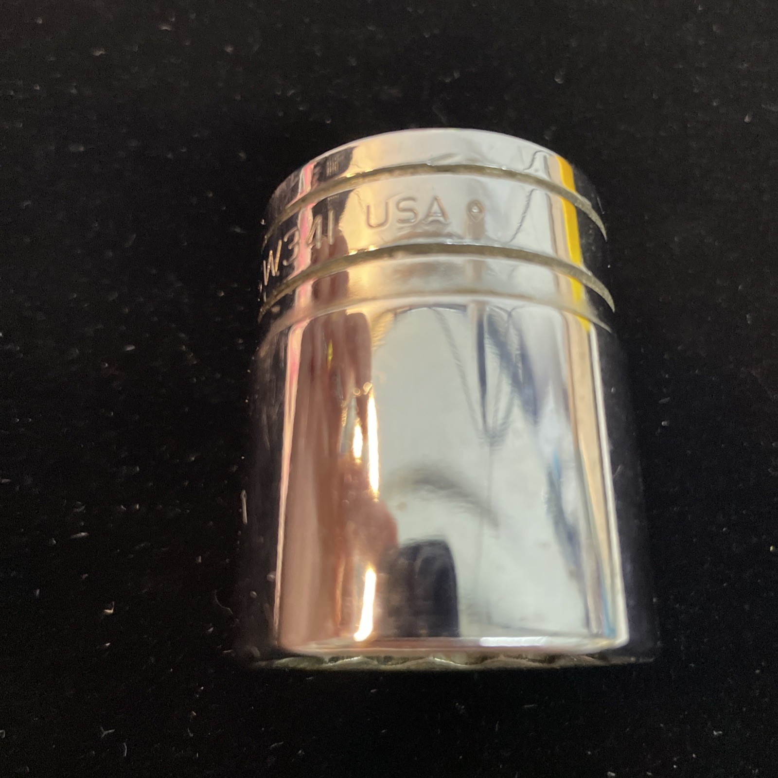 Snap-on Tools 1/2″ Drive 1-1/16″ SAE 12 point Shallow Chrome Socket SW341 USA