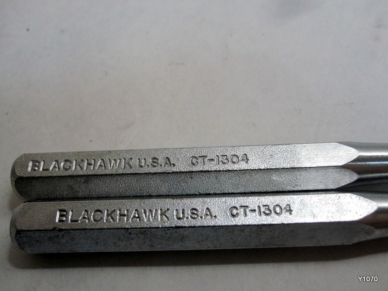 Blackhawk Starter Punch Model CT 1304 set of 2 3/16 X 7/16 X 5