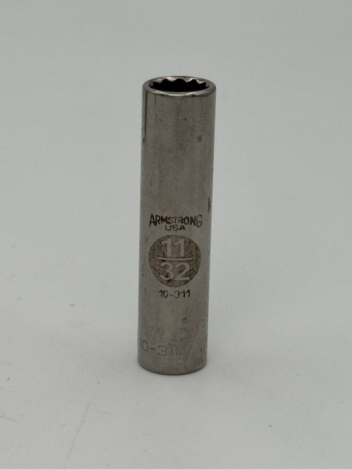 Armstrong USA 1/2” Drive Deep Socket Lot 5/16 11/32 3/8 7/16 9/16 SAE Deep Well