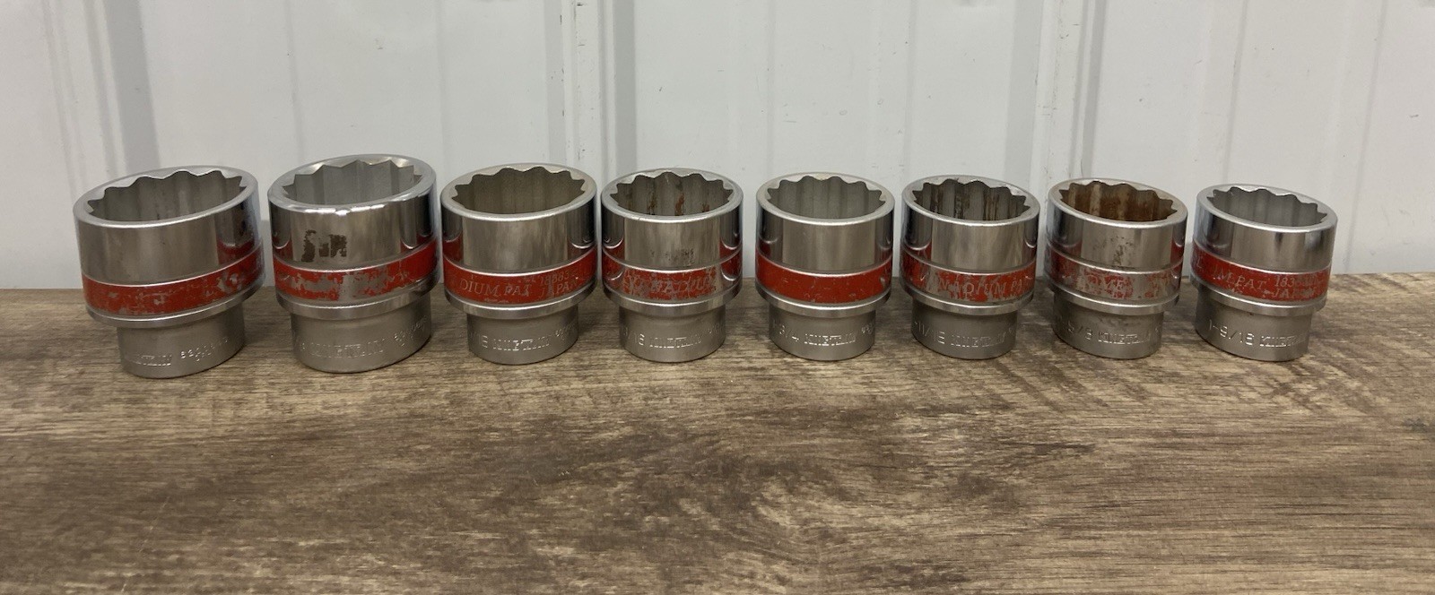 King Tony socket set CR-V 2″ 1 7/8″ 1 15/16″ 1 13/16″ 1 3/4″ 1 11/16 1 5/8″