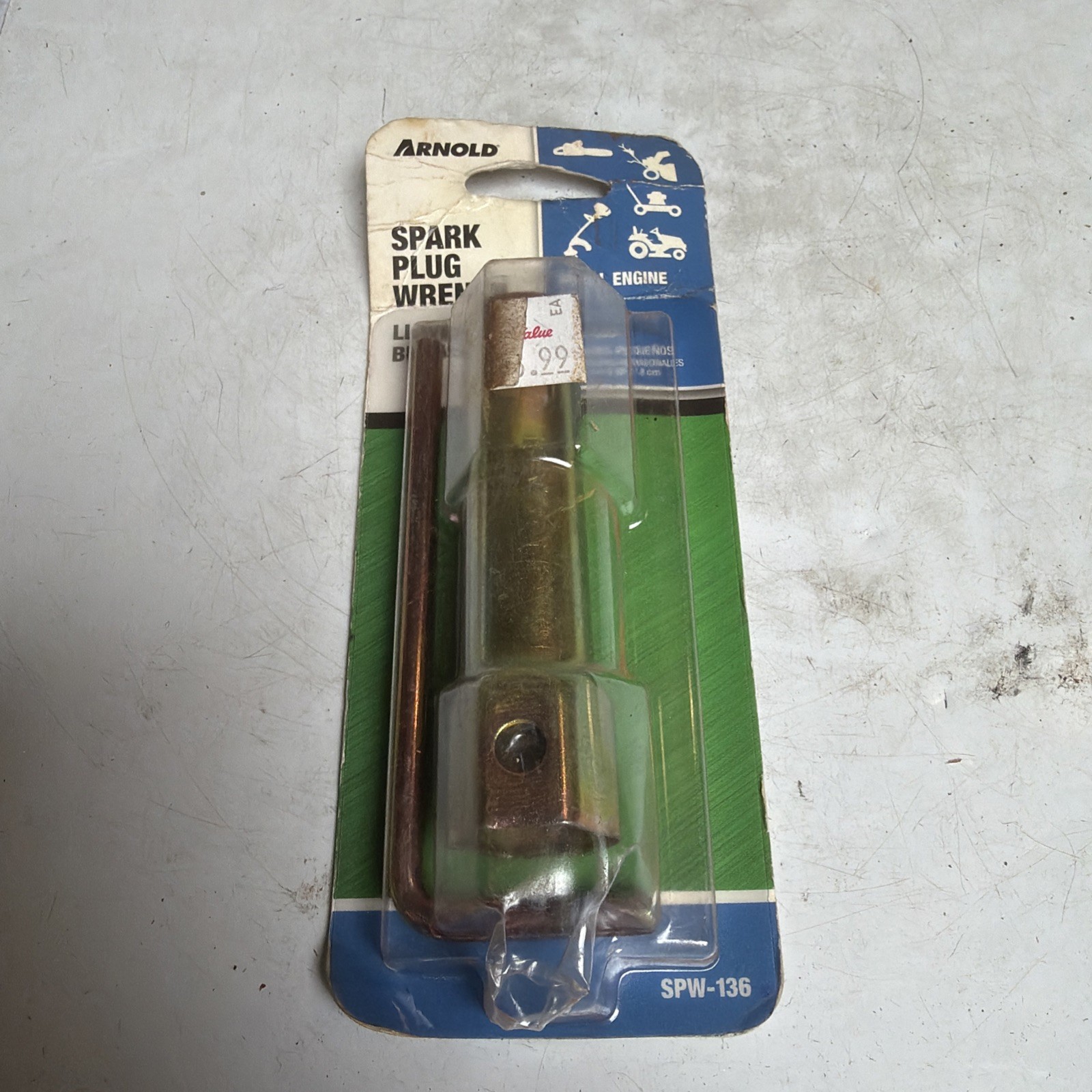 ARNOLD SPW-136 Small Engine Spark Plug Wrench Fits 5/8” Or 3/4” Hex Plug