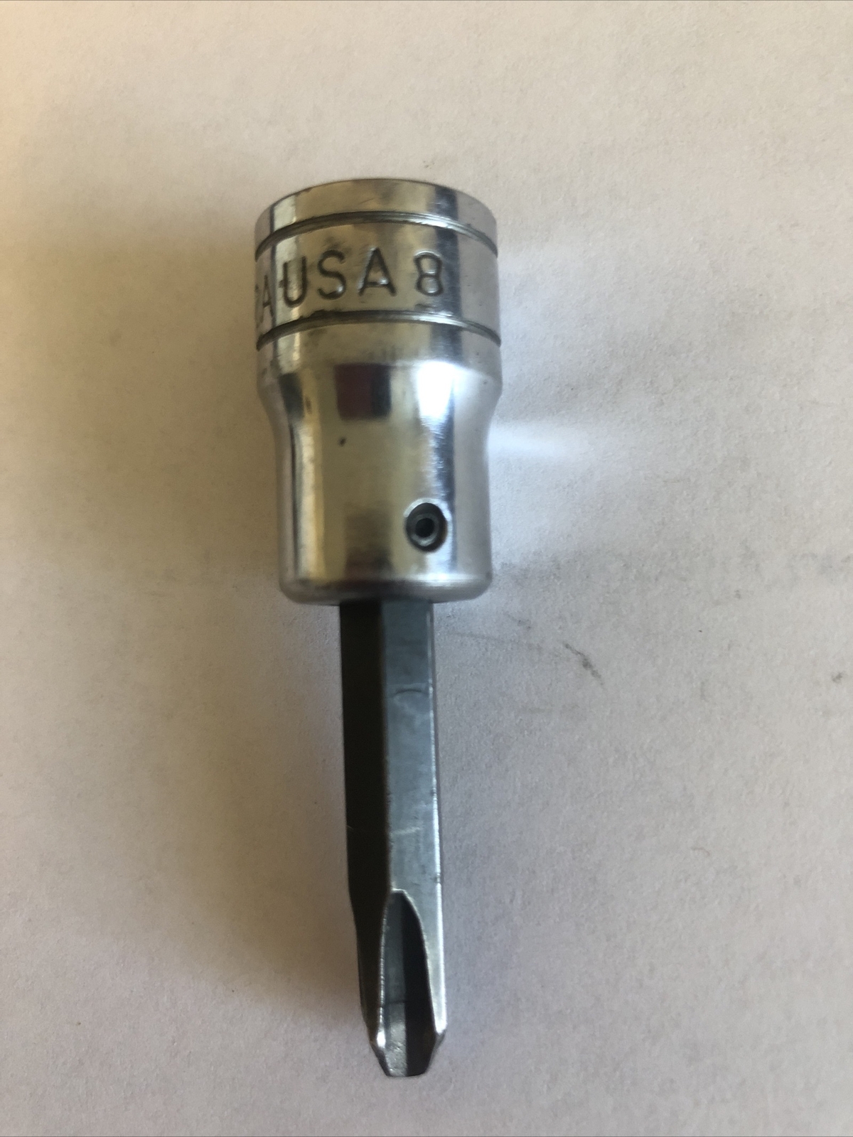 SNAP ON PHILLIPS TIP SCREWDRIVER SOCKET DRIVER – 3/8″ DRIVE – #FP32A