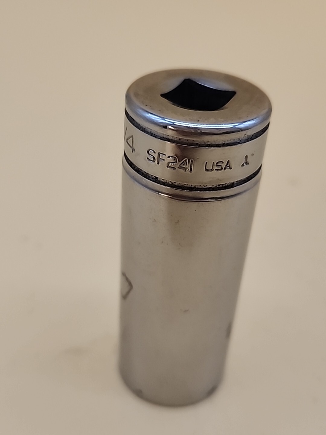 Snap-On Tools Vintage SF-241 3/8″ Drive 12-Point SAE 3/4″ Deep Socket USA