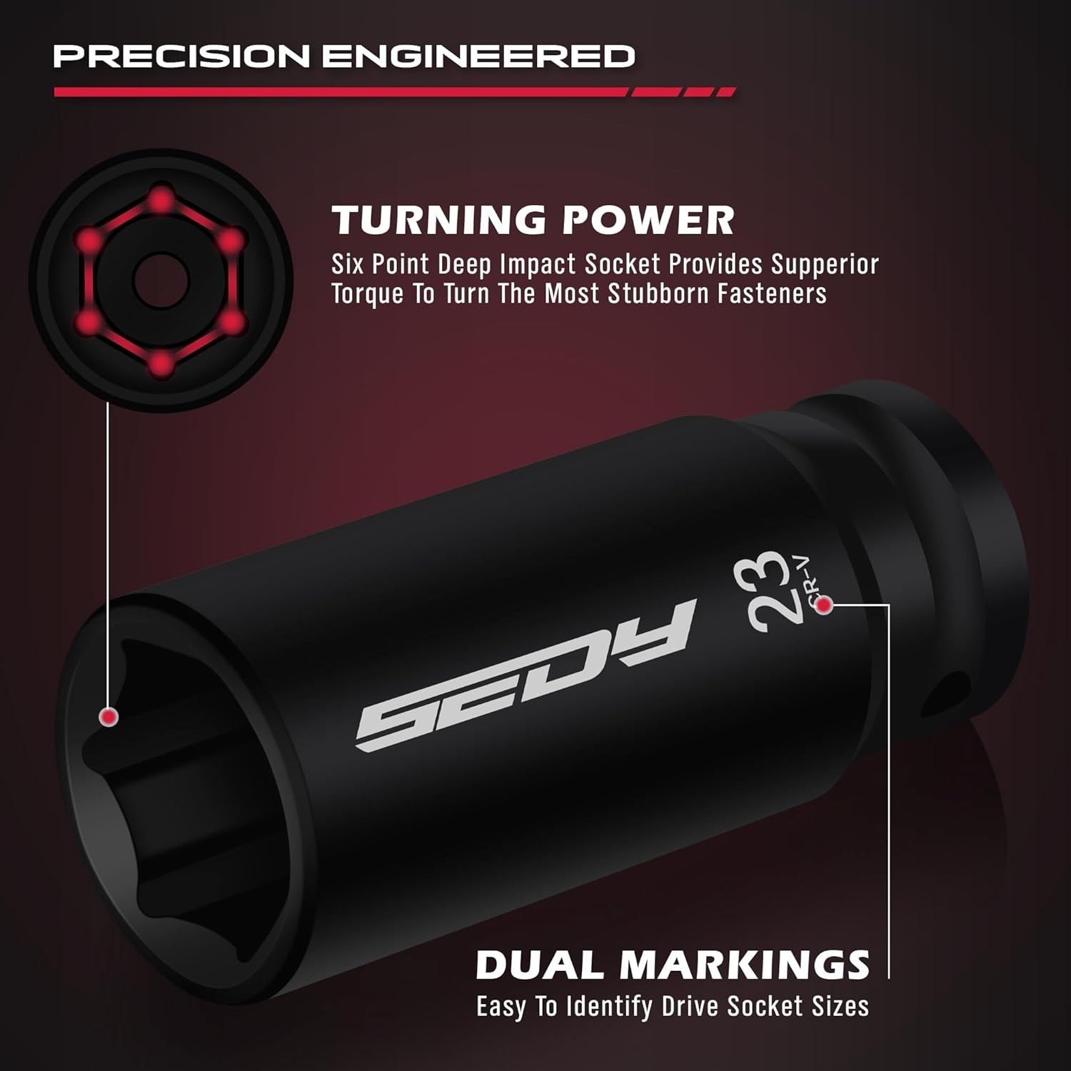 29-Piece Chrome Vanadium Impact Socket Set – Precision Tools for Every Job