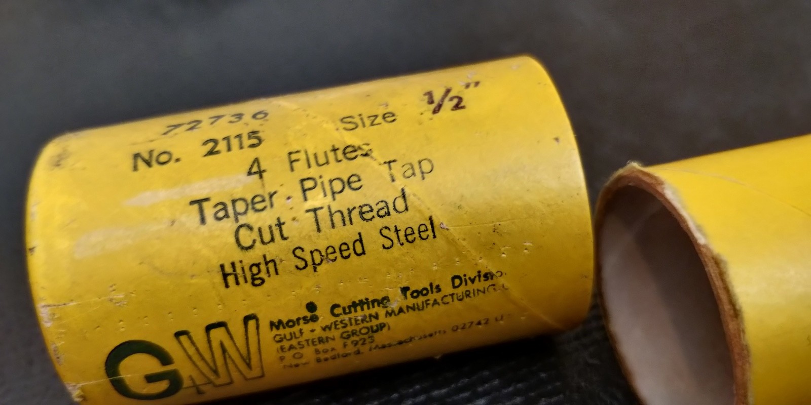 MORSE USA🇺🇸 1/2″ -14 NPT Pipe tape High Speed Steel