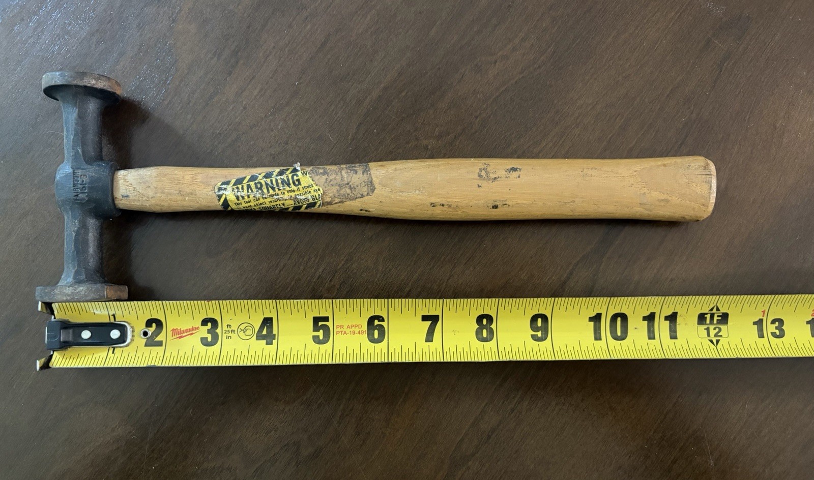 Vintage FAIRMOUNT 161-G Auto Body Hammer – Round/Square Head