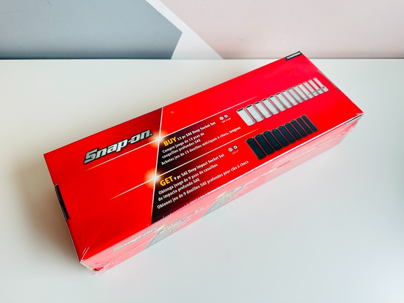 *NEW* Snap On 22-pc 1/2″ Drive Deep Socket Set (313TSYA + 309SIMYA) 313309FRDEEP