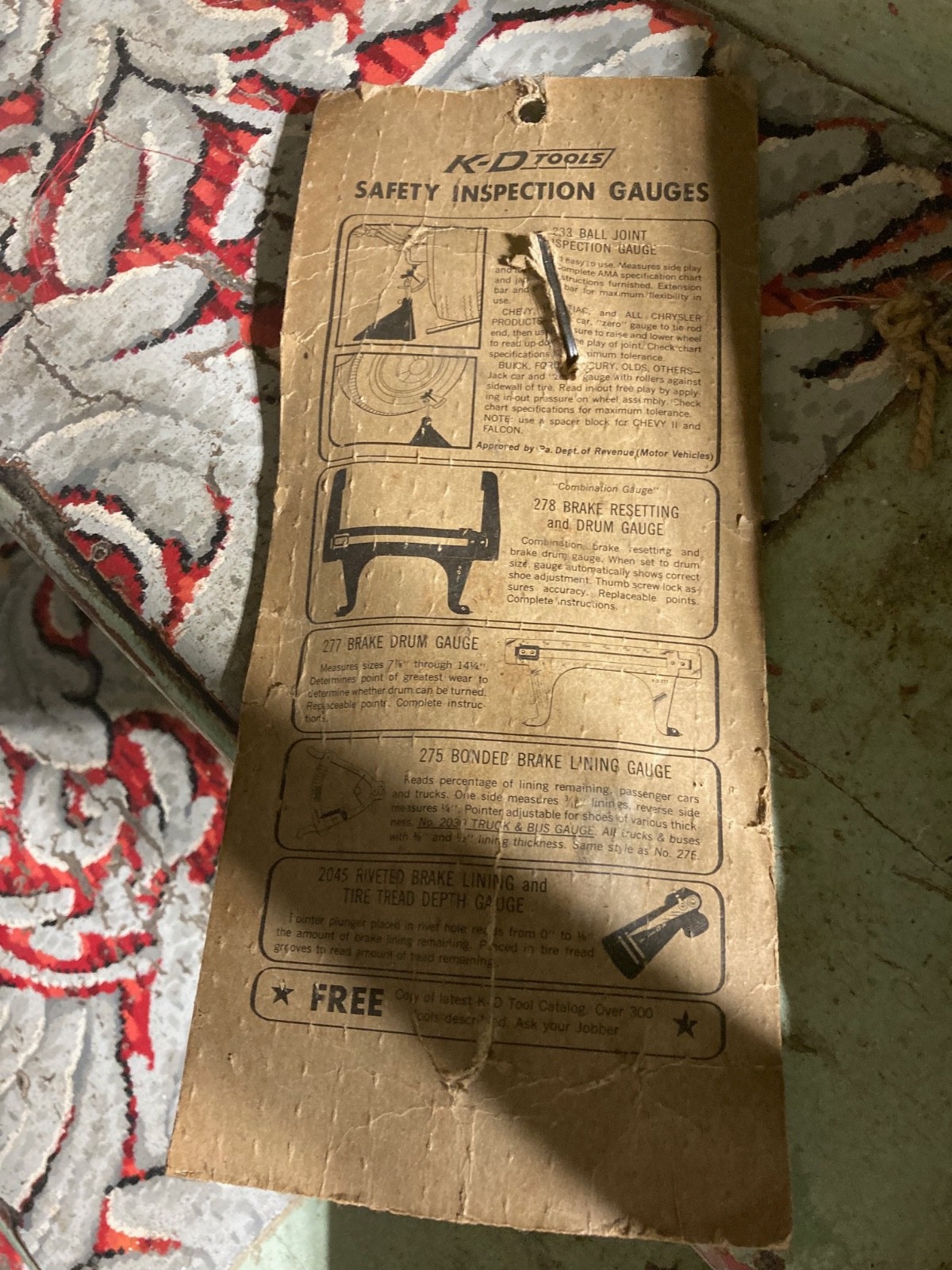 Vtg. KD Tools 2146 DISC BRAKE SPRING RETAINER/INSTALLER FOR KELSEY-HAYES