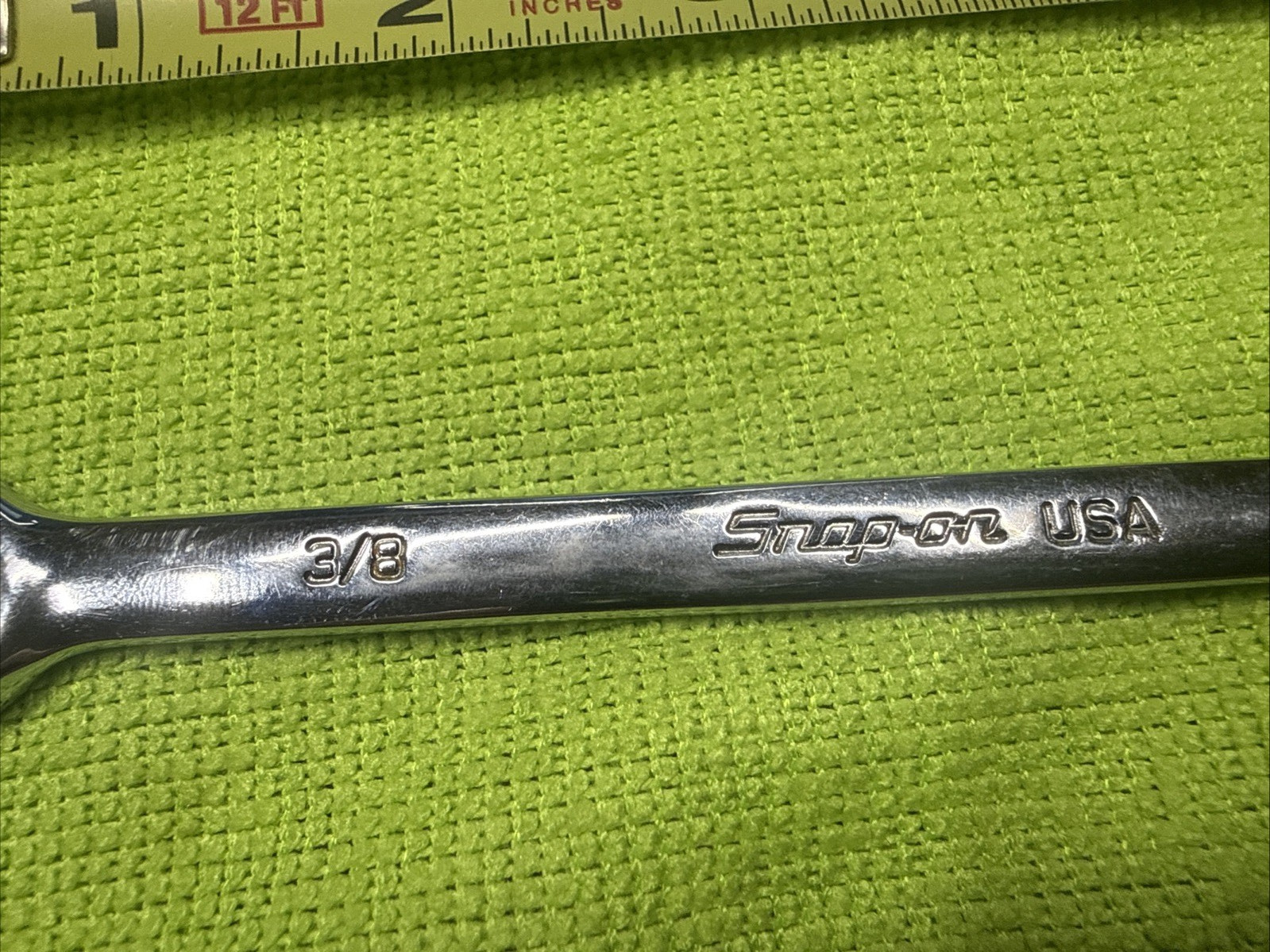 Snap on Tools Flank Drive Open End Speed Wrench 3/8 USA made