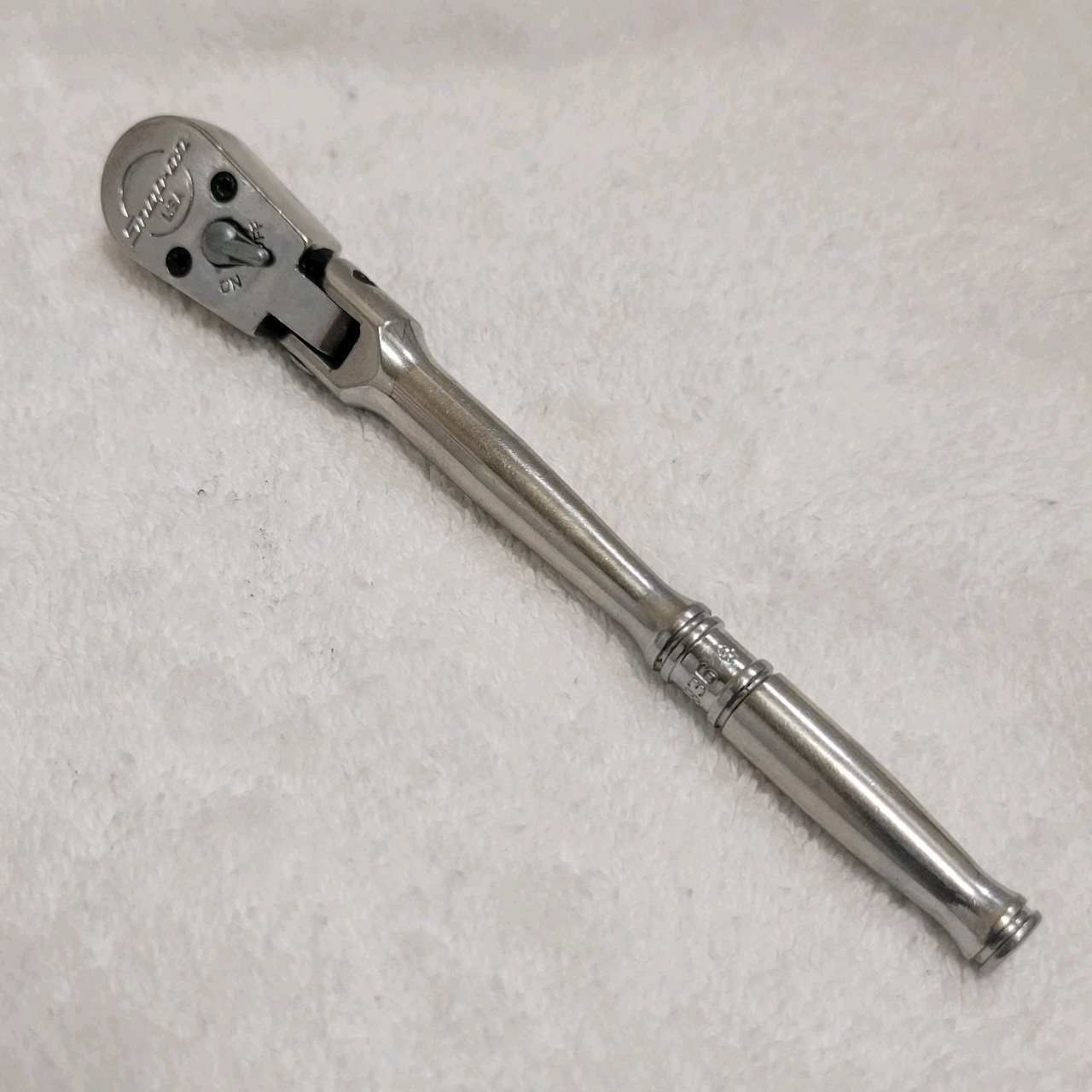 Snap-on Tools FCF936 3/8″ Dr. COMPACT BODY Flex Head Chrome Ratchet Made In 🇺🇸