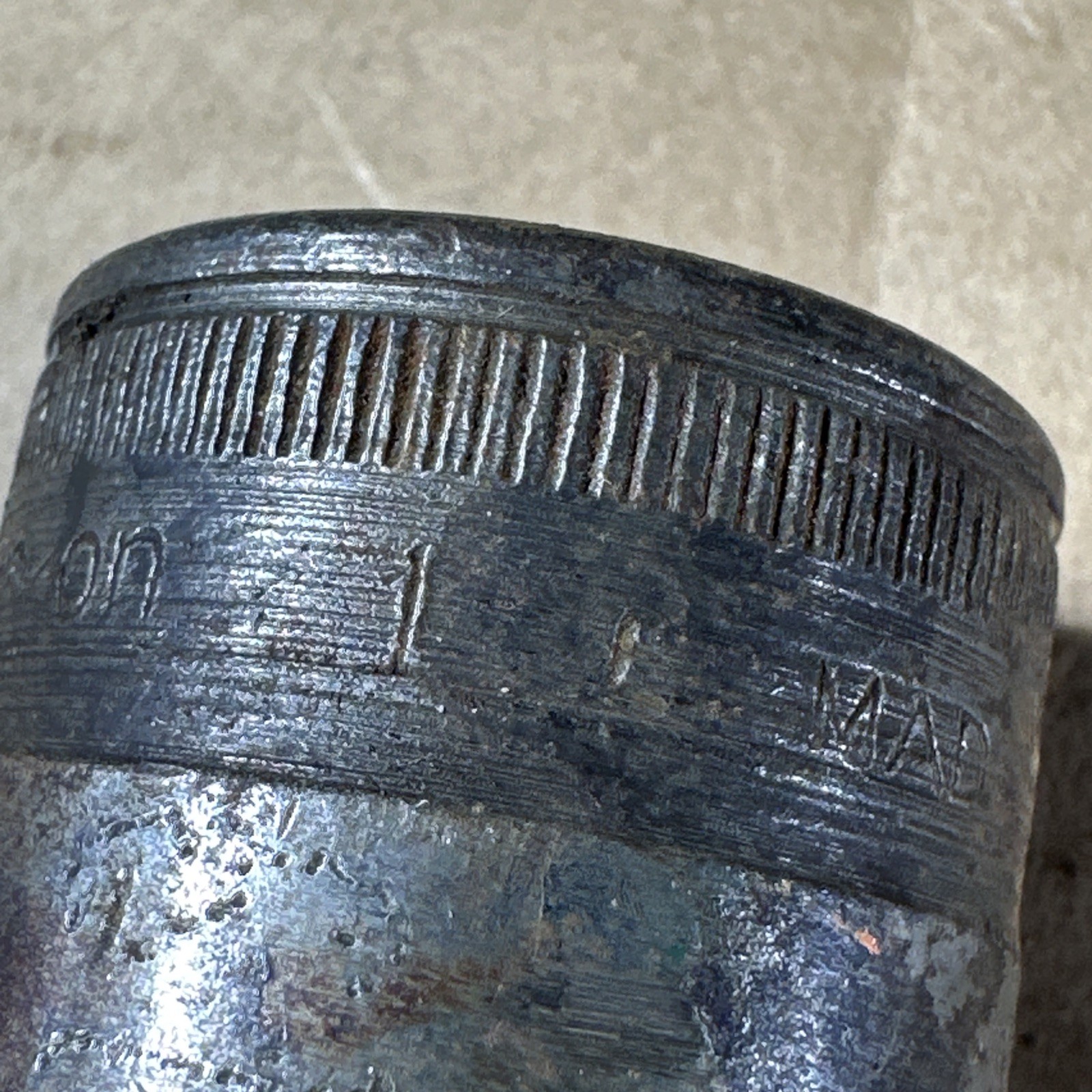 Early Snap-on USA SW-320-1/2 1 Inch 12 Point 1/2″ Drive Shallow Socket