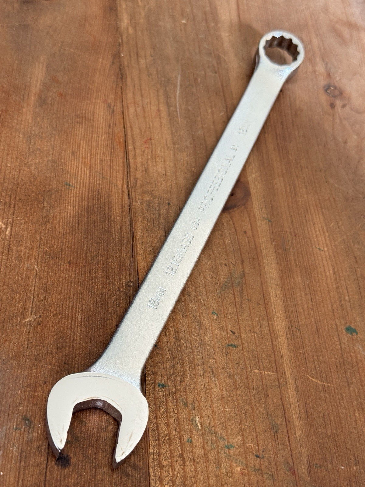 PROTO Professional 1218MASD Combination Wrench 18MM Satin Chrome Metric USA Made