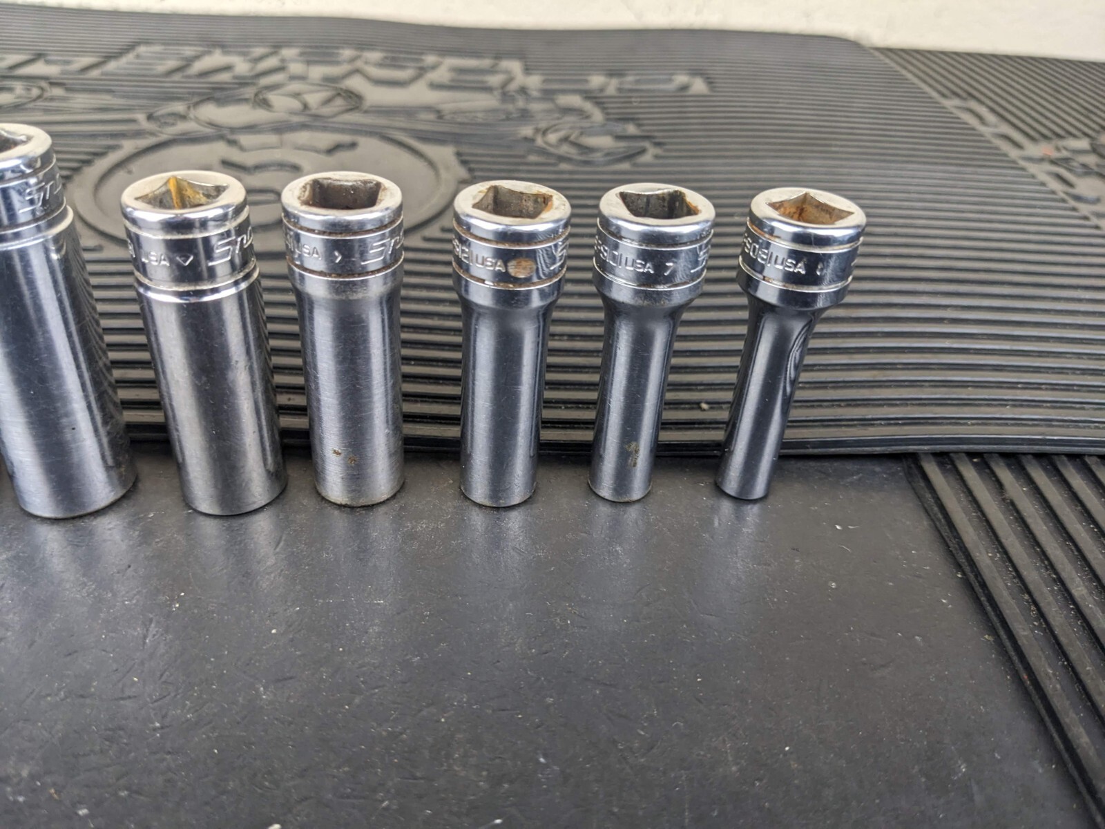 #bg229 Snap on Tools 211SFSY 3/8″ Drive Deep Chrome Socket Set Socket Set