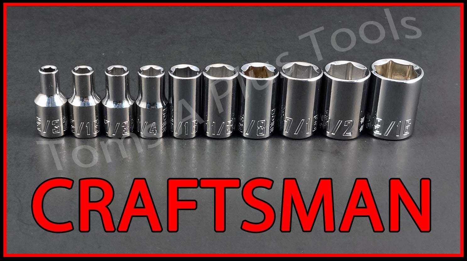 CRAFTSMAN TOOLS 20pc Short 1/4 & 3/8 SAE standard 6pt ratchet wrench socket set