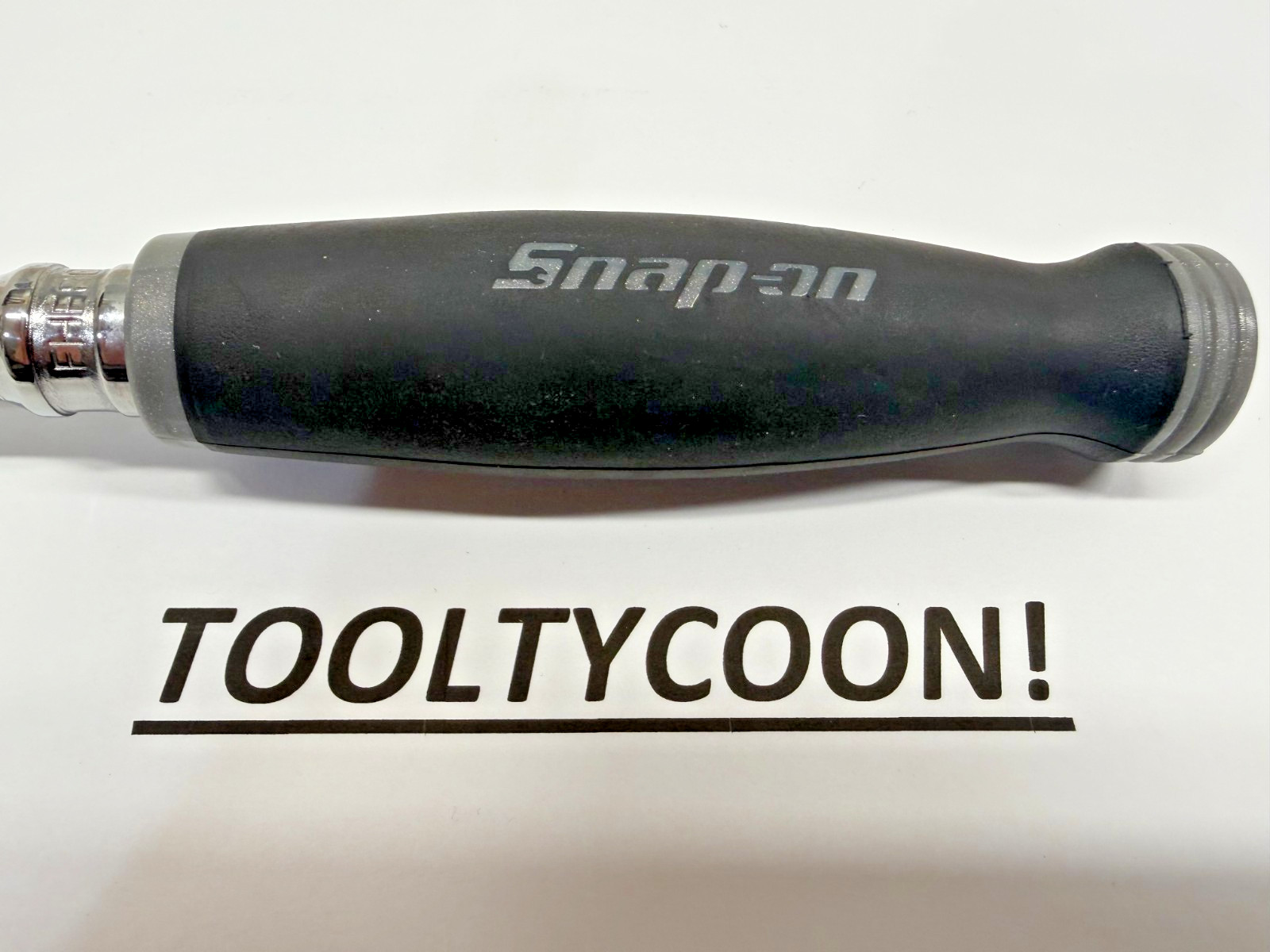 Snap-on Tools NEW DARK TITANIUM Soft Grip 3/8″ Drive Flex Head Ratchet FHF80ADT