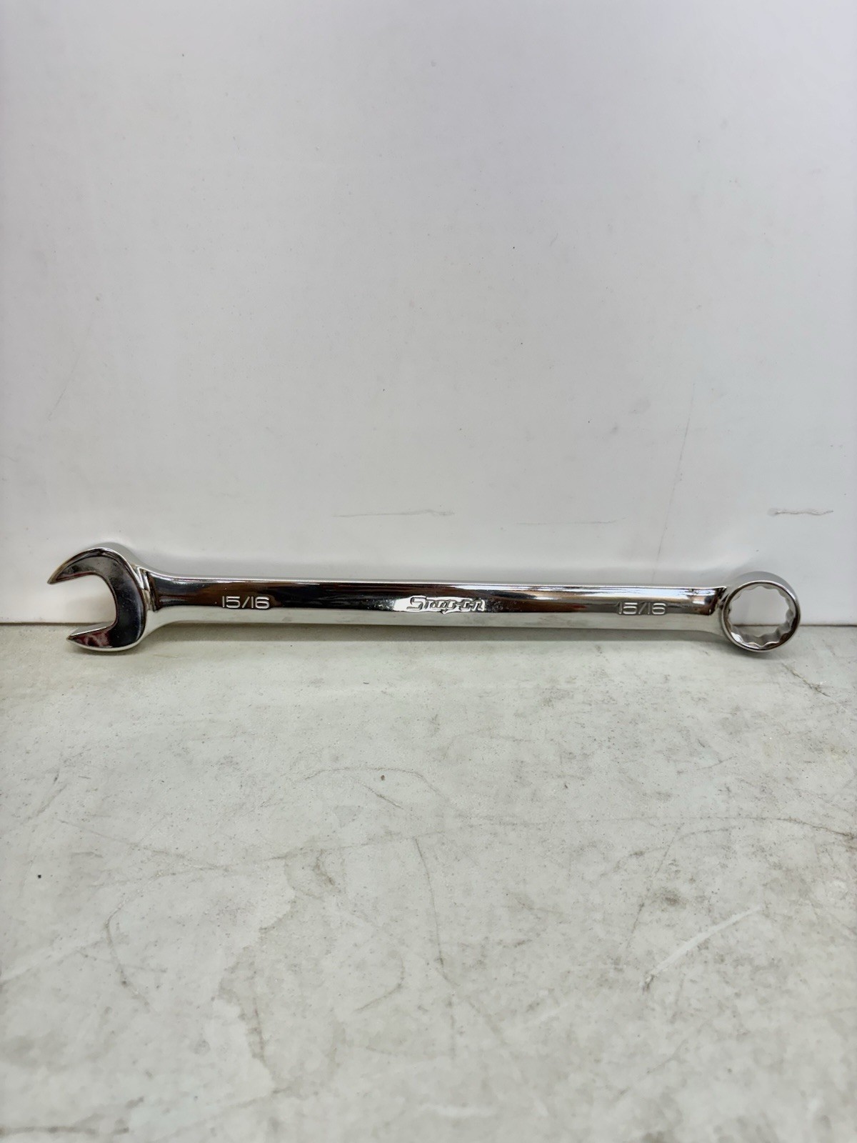 Snap-on Tools USA NEW 15/16″ SAE Standard Length 12PT Chrome Combo Wrench OEX30B