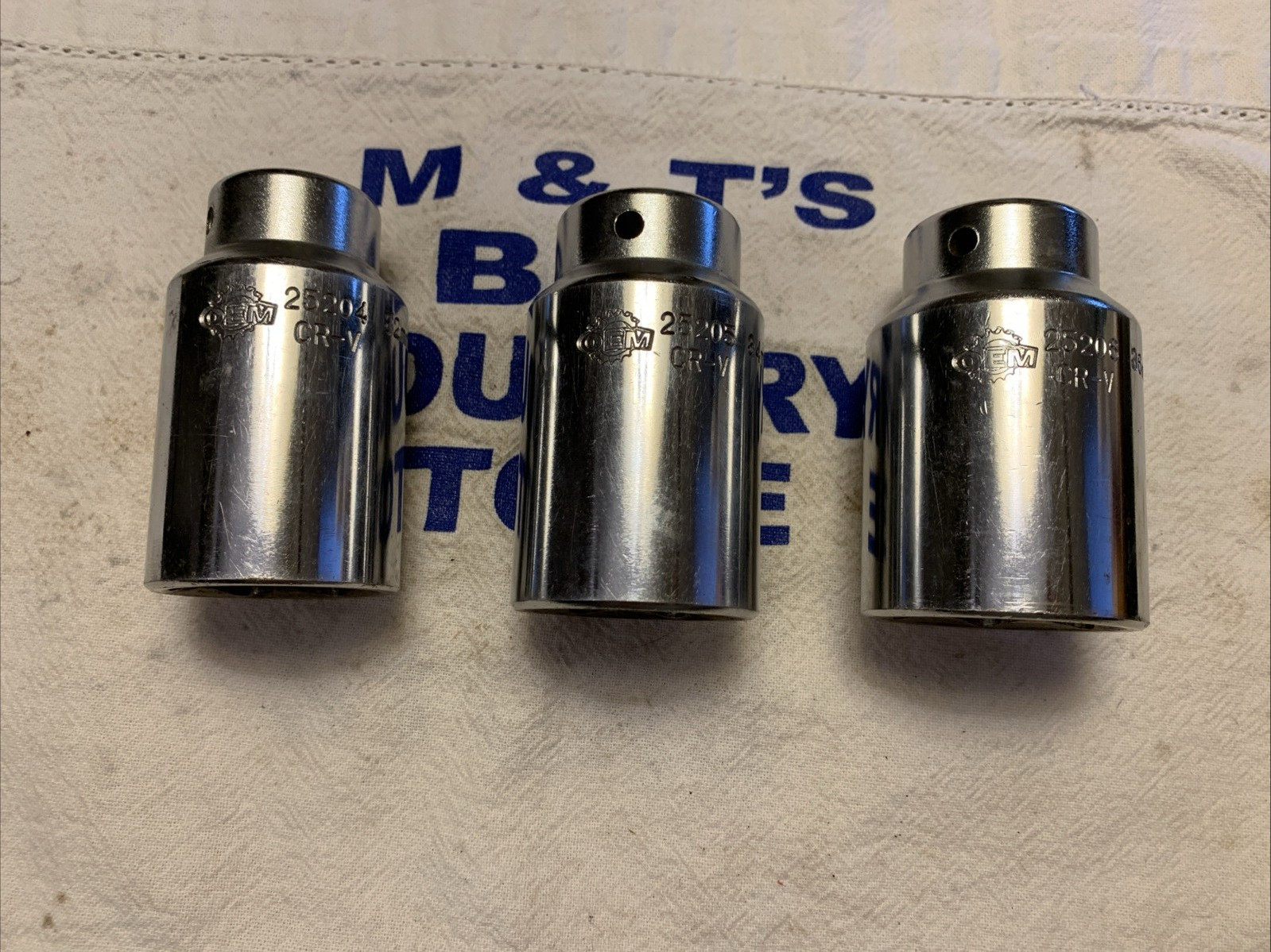 OEM Tools 1/2″ Drive 6pt Chrome Sockets 32mm 25204, 34mm 25205, 36mm 25206