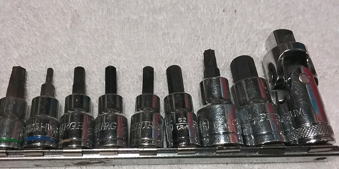 14PC 3/8″& 1/2″ DRIVE ASSORTED BRANDS & SIZES HEX & TORX SOCKET SET SAE-METRIC