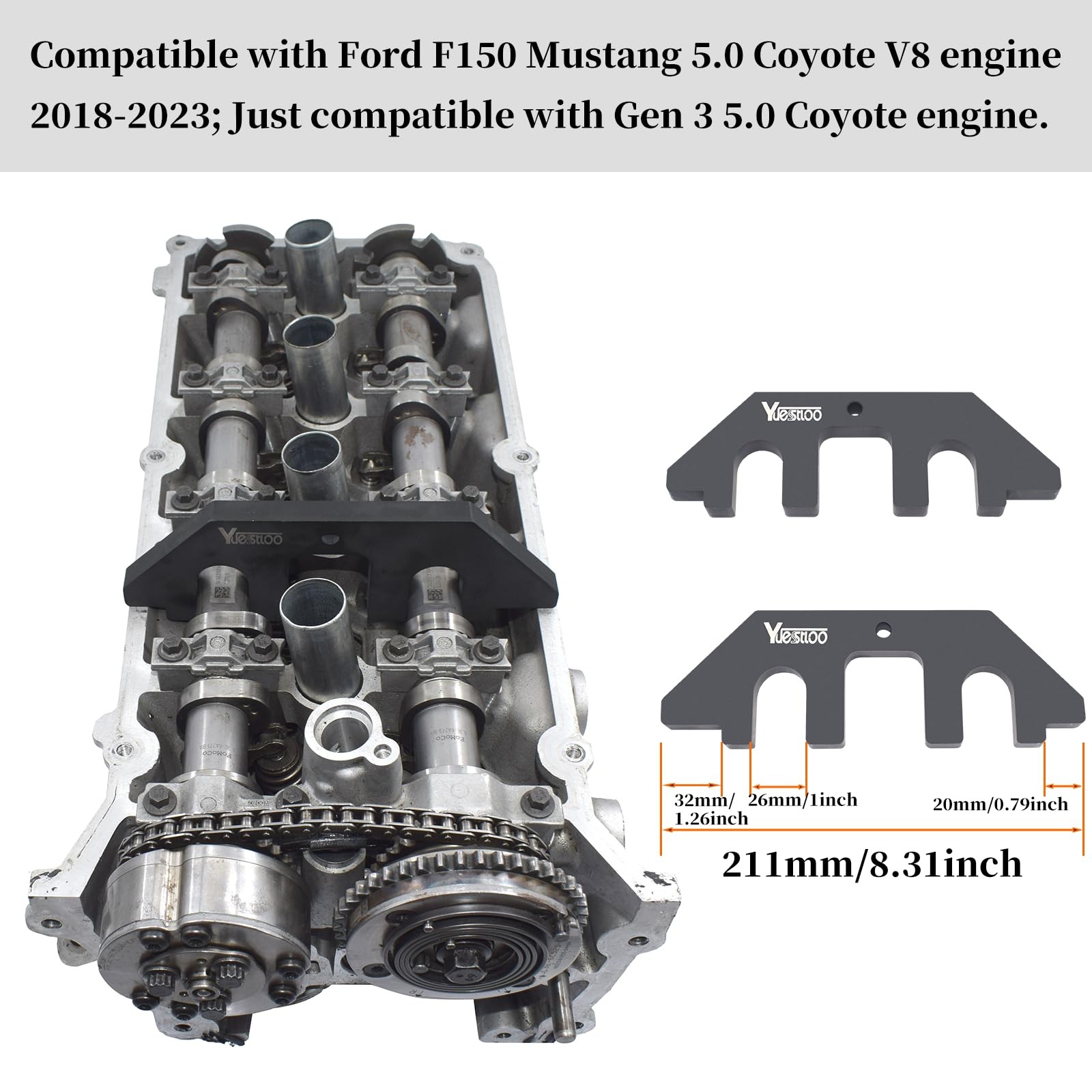 Camshaft Holding Timing Tool 3Pcs Ford F150 Mustang 5.0 Coyote 2018-2023 303-448
