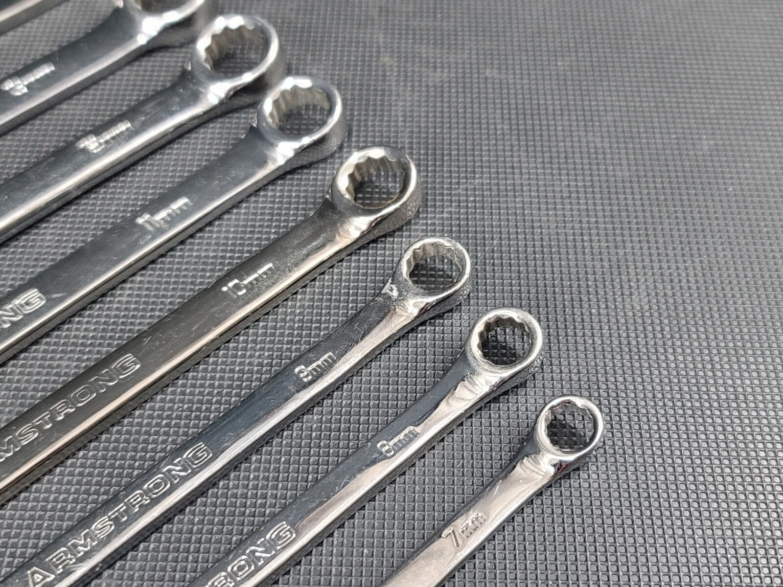 Armstrong Tools 15 pc 12 point Metric Combo Wrench Set 7-19mm & 21-22mm GMTK 52