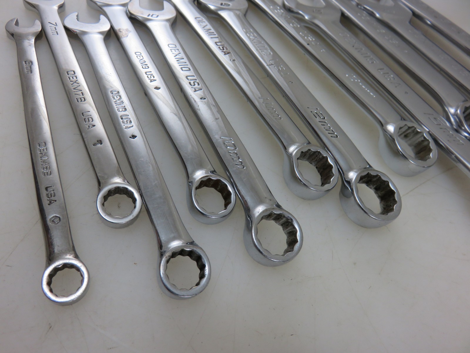 Snap-On OEXM SHORT Metric Combination Wrench 6mm-19mm 12pc Set Made In USA