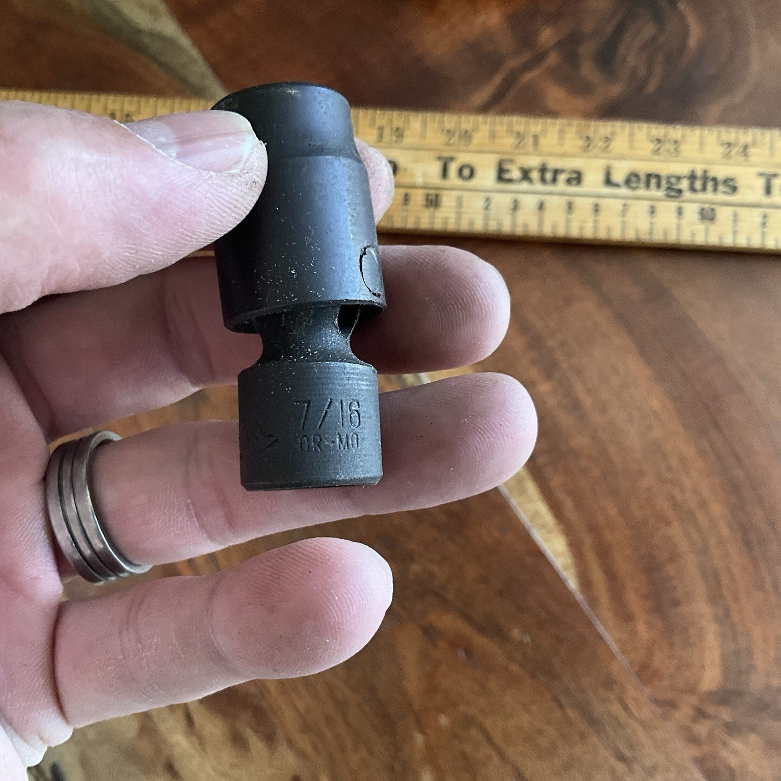 Vintage Universal Swivel Impact Set w Case 3/8″ Drive 7/16″ to 3/4″ 6 Point