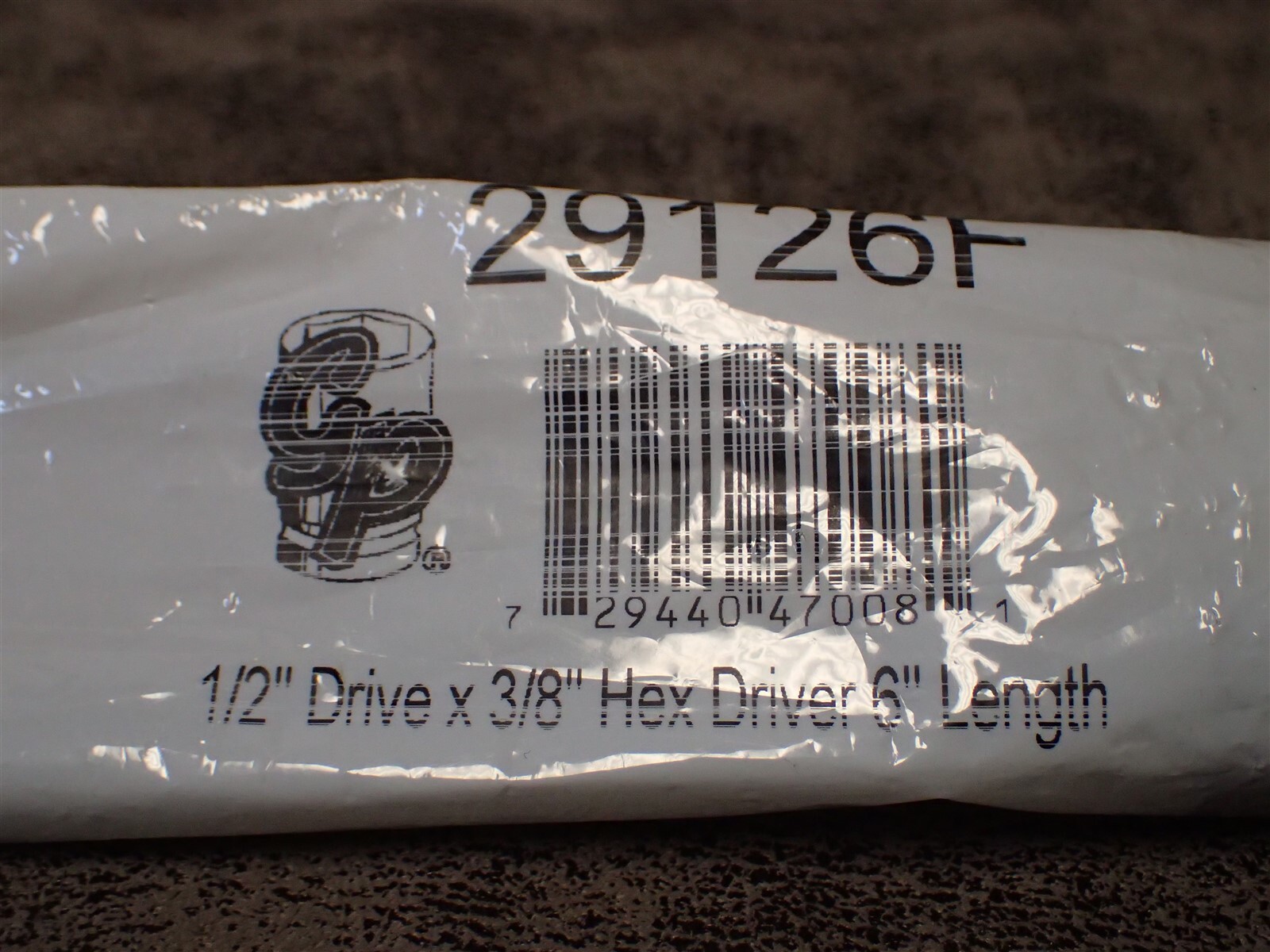29126F Grey Pneumatic 1/2″ Drive, 3/8″ Hex Driver 6″ Length (BN9)